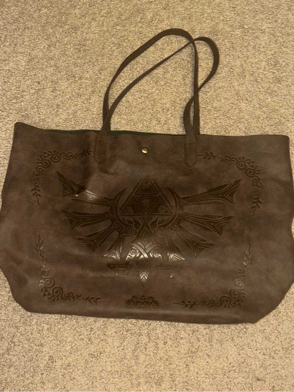 Legend of Zelda Suede Bag – Brand New Without Tags, Never Used